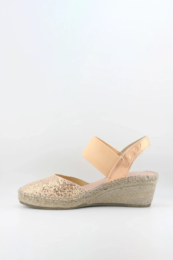 Juncal Aguirre Glitter Espadrille Wedge